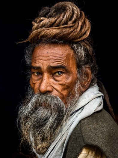 KAKY ART - Portrait of a Sadhu - kaky