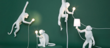 SELETTI - Monkey Lamp - Zittend