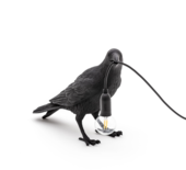 SELETTI - Bird lamp black - Waiting