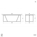 WOOOD - Silas Eettafel Zwart