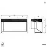 WOOOD - Silas Sidetable Zwart
