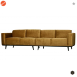 BEPUREHOME - Statement Fluweel Honing Geel - 280cm