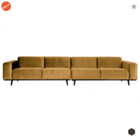 BEPUREHOME - Statement Fluweel Honing Geel - 372cm