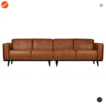 BEPUREHOME - Statement Eco leer Cognac - 280cm