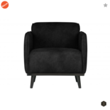 BEPUREHOME - Statement Suedine Zwart - Fauteuil