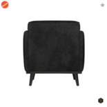 BEPUREHOME - Statement Suedine Zwart - Fauteuil
