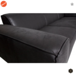 BEPUREHOME - Statement Suedine Zwart - Hoekbank rechts