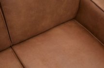 BEPUREHOME - Statement Eco leer Cognac - Hoekbank links