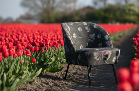 BEPUREHOME - VOGUE fauteuil fluweel - Rococo aloë