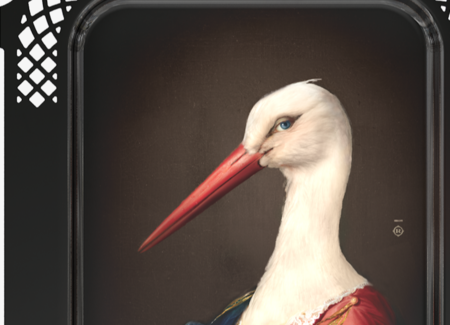 Ibride - Dienblad Madame la Cigogne