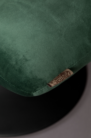 BAR LOUNGE HOCKER - Fluweel Green