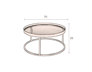BOLI - Coffee table round
