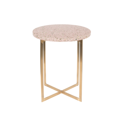 LUIGI SIDE TABLE - Round pink