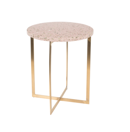 LUIGI SIDE TABLE - Round pink