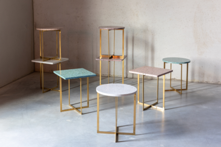 LUIGI SIDE TABLE - Round pink