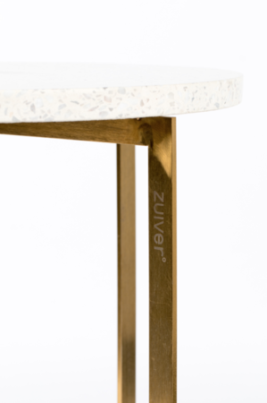 LUIGI SIDE TABLE - Round white