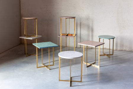 LUIGI SIDE TABLE - Round white
