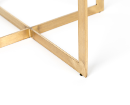 LUIGI SIDE TABLE - Round dark red