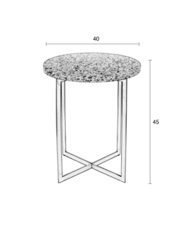 LUIGI SIDE TABLE - Round green