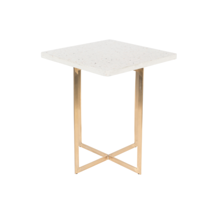 LUIGI SIDE TABLE - Square white
