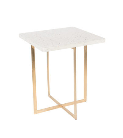 LUIGI SIDE TABLE - Square white