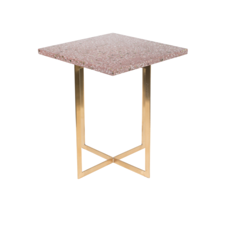 LUIGI SIDE TABLE - Square dark red