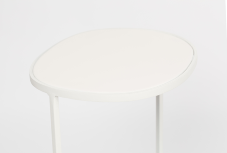 MOONDROP - Single Side Table White