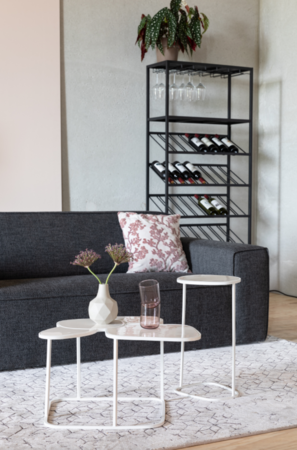 MOONDROP - Single Side Table White