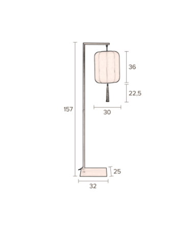 SUONI - Floor Lamp Red