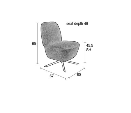 DUSK LOUNGE CHAIR - Dark Grey