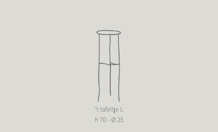 'T TAFELTJE L - wit