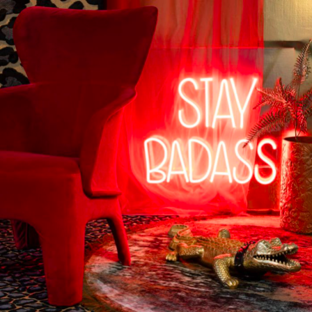 LED NEON WANDLAMP - Badass