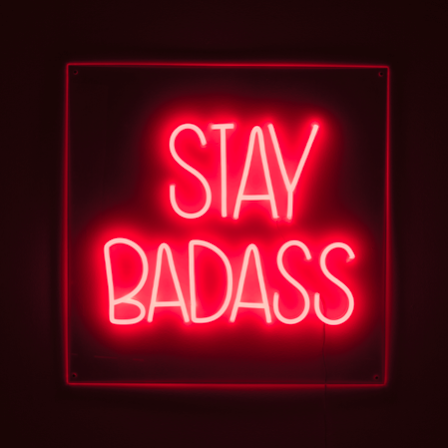 LED NEON WANDLAMP - Badass