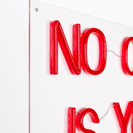 LED NEON WANDLAMP - no one