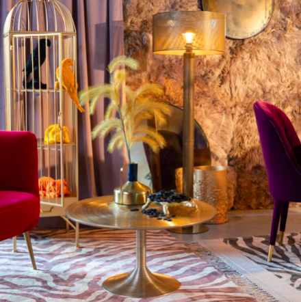 HYPNOTISING SALONTAFEL - round