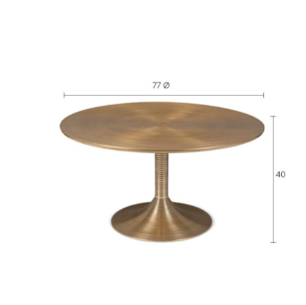 HYPNOTISING SALONTAFEL - round