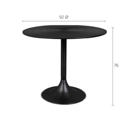 HYPNOTISING EETTAFEL - round