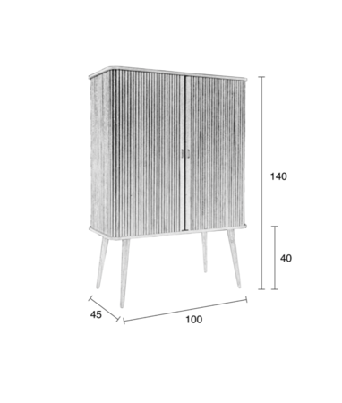 BARBIER CABINET - Oak