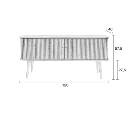 BARBIER SIDEBOARD - Black