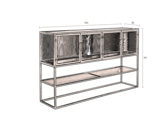 SIDEBOARD BOLI - High black