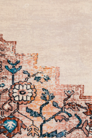 CARPET MAHAL - Blue/brick