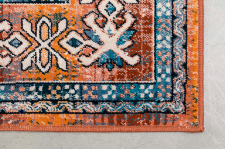 CARPET MAHAL - Blue/brick