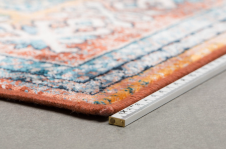 CARPET MAHAL - Blue/brick