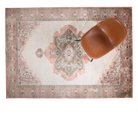 CARPET MAHAL - Pink/olive