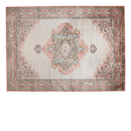 CARPET MAHAL - Pink/olive