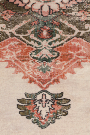 CARPET MAHAL - Pink/olive