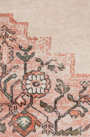 CARPET MAHAL - Pink/olive