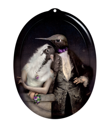 Ibride dienblad Lovebirds