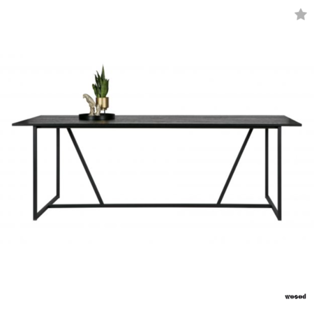 WOOOD - Silas Eettafel Zwart