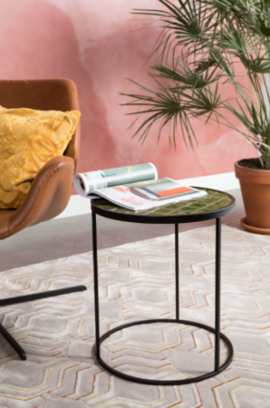 GLAZED SIDE TABLE - Green